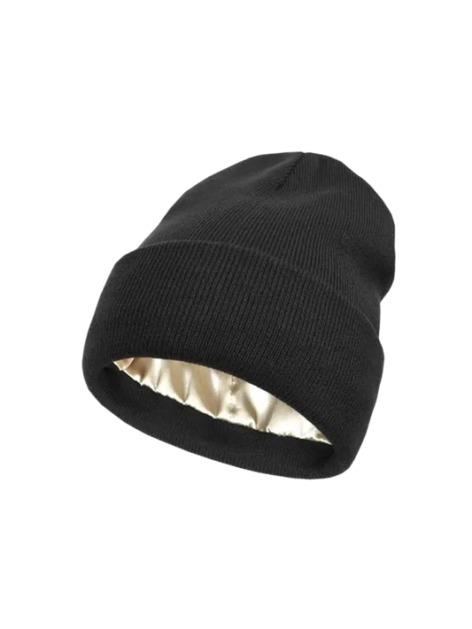 Silkesfodrad Vintermössa